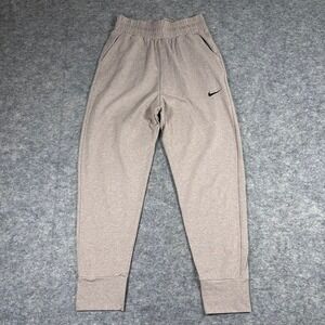 Nike Dri-FIT Joggers Womens S Taupe Excellent 933501-290 Heathered Sweatpants